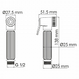 Гигиеническая лейка с фиксатором Wasserkraft A139
