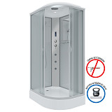 Душ.каб. NG-3312-14LF (1200х800х2150) низкий поддон(13см) стекло МАТОВОЕ 3 места