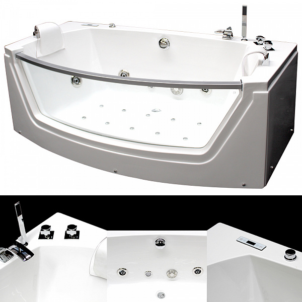 Акриловая ванна Grossman 175x85 с гидромассажем GR-17585