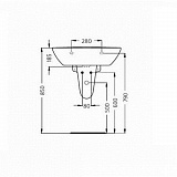 Полупьедестал Ideal Standard Connect Arc E797501