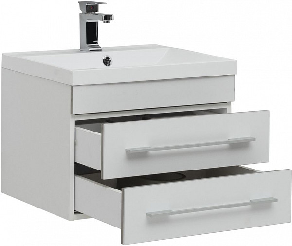 Тумба под раковину Aquanet Верона 58 New белый матовый 00272423