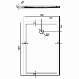 Душевой поддон Aquaton Калифорния 120х80 прямоугольный белый 1A714236CA010