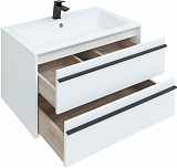 Тумба под раковину Aquanet Lino 80 белый матовый 00253903