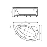 Акриловая ванна Aquatek  Аякс 170x110 AYK170-0000089