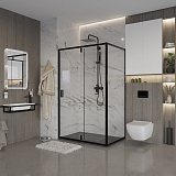 Душ.ограждение NG-83-11AB-A80B (110*80*190) прямоугольник, дверь распашная, 2 места