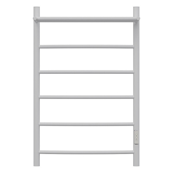 Полотенцесушитель электрический Point Афина PN04858PW П5 500x800 с полкой, диммер справа, белый