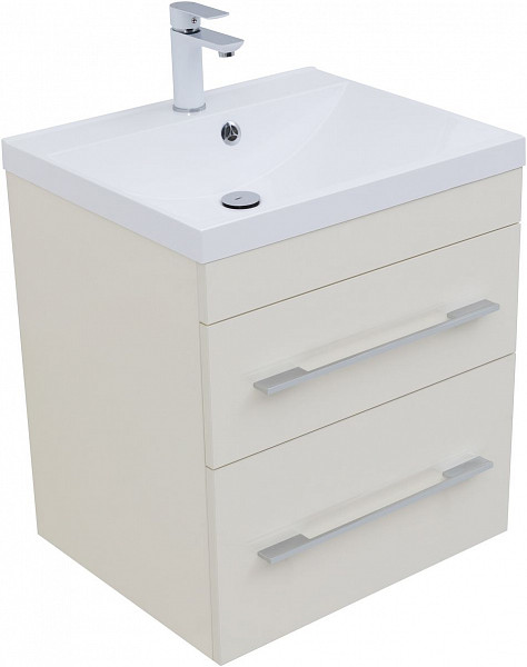 Тумба под раковину Aquanet Верона 60 крем (2 ящика) 00304537