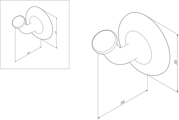 A8035500 Like, Крючок для полотенец