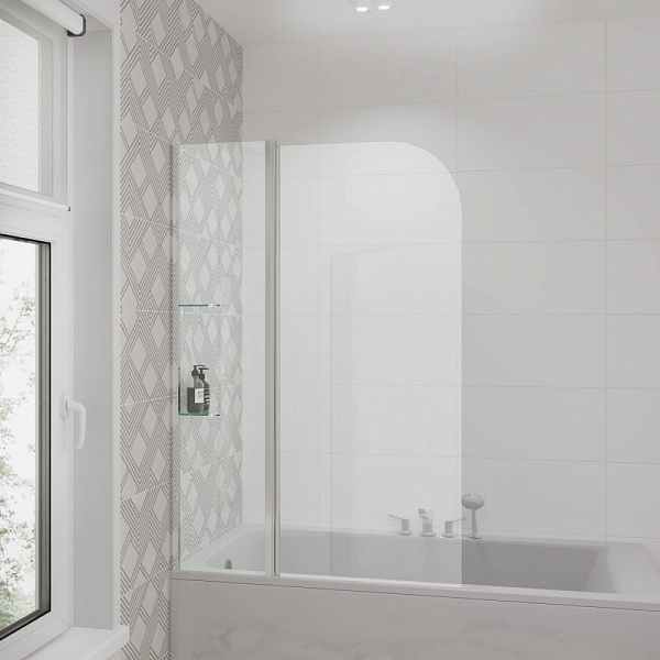 Стеклянная шорка на ванну Grossman  150х100 см GR-101