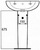Полупьедестал для раковины Ideal Standard Tesi T033501