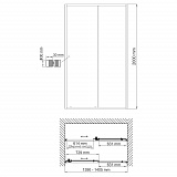 Душевая дверь Wasserkraft Dill 61S31