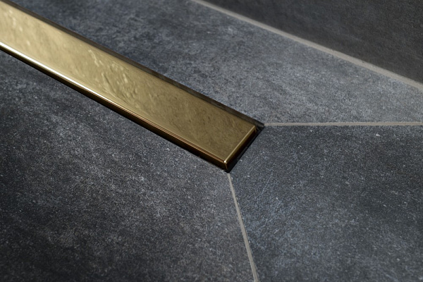 Душевой лоток Pestan Confluo Frameless Line 450 Gold