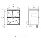 Тумба Volna Twing 60.2Y tnTWG60.2Y-01 (под раковину Миранда 60)