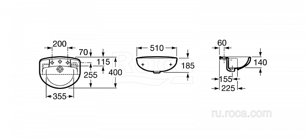 Раковина Roca Victoria Laura 32739E000