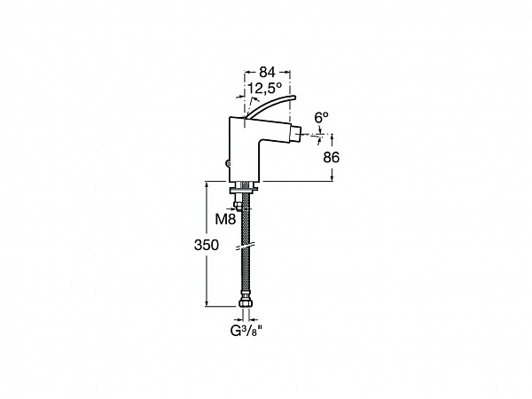 Смеситель Roca Moai для биде 5A6146C00