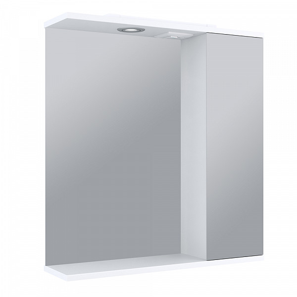 Зеркальный шкаф ДЖЕРСИ 65 с подсветкой Правый