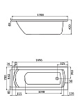 Акриловая ванна Santek Монако 170х70 1WH111979