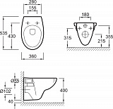 Комплект унитаз с инсталляцией Jacob Delafon Patio E21734RU-00
