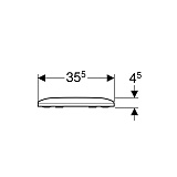 Крышка-сиденье для унитаза Geberit Smyle 500.236.01.1 с микролифтом