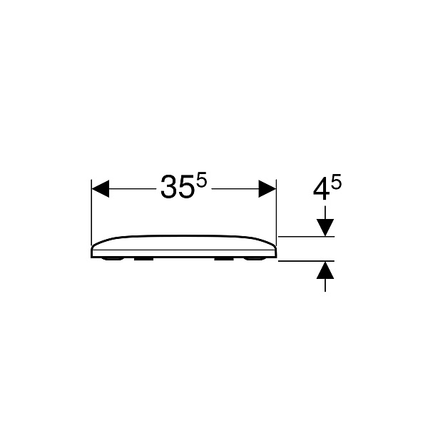 Крышка-сиденье для унитаза Geberit Smyle 500.236.01.1 с микролифтом