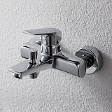 Смеситель для ванны c коротким изливом Bravat Real F6121179CP-01