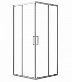 Душевое ограждение Azario SEATTLE 80х80х195 хром, 6мм прозрачное стекло