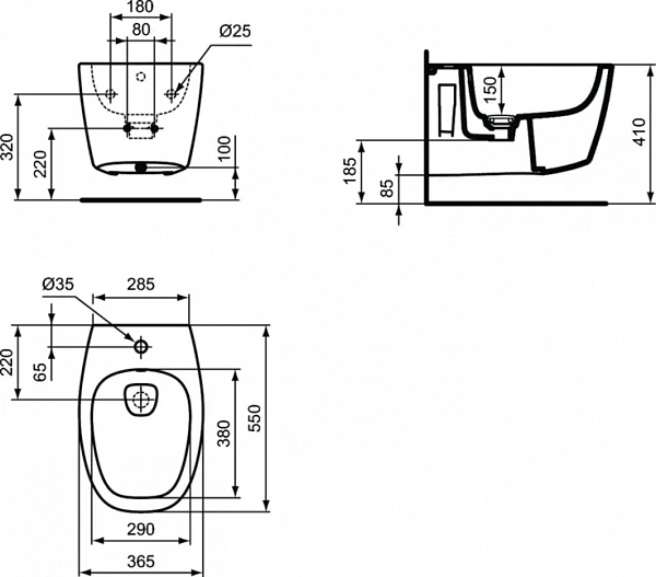 Биде Ideal Standard Dea T509801
