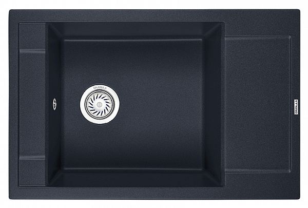 Мойка кухонная Granula прямоугольная кварц 7806, ШВАРЦ