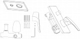 Смеситель для душа Aquanet Static AF330-51С (с внутренней частью) AF330-51С