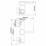 Смеситель для душа Wasserkraft Main 4102