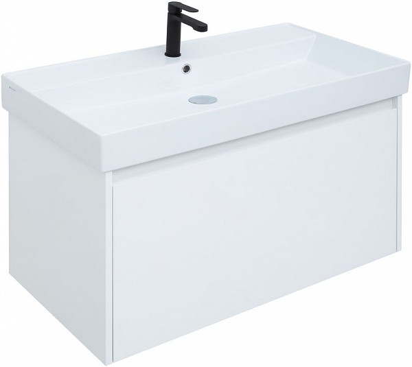 Тумба под раковину Aquanet Nova Lite 90 белый (1 ящик) 00242257
