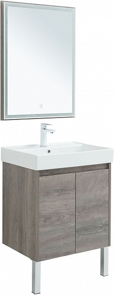 Мебель для ванной Aquanet Nova Lite 60 дуб рошелье (2 дверцы) 00302533
