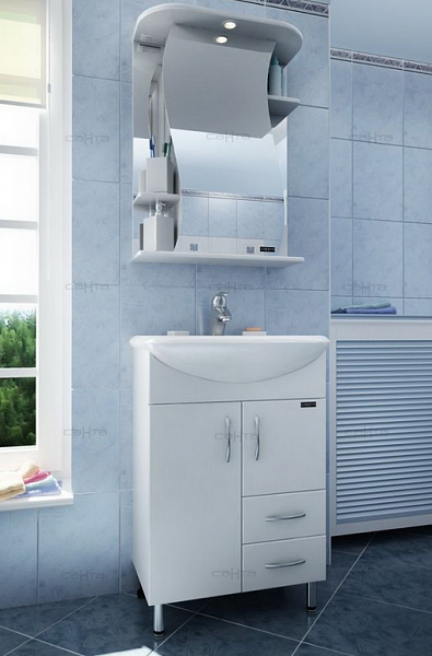 Тумба под раковину Уют 55 2 ящика Санта 201088