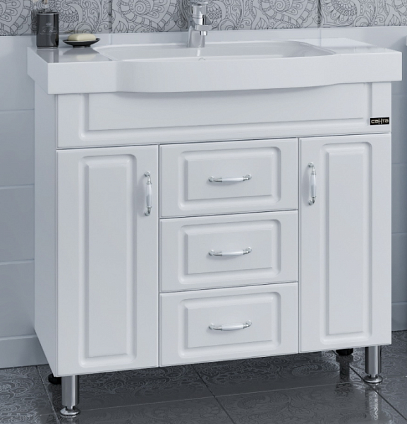 Тумба под раковину напольная Монарх 90 Санта 700207