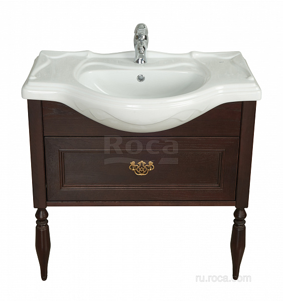 Тумба под раковину Roca America Evolution L 105 дуб тёмный шоколад ZRU9302944