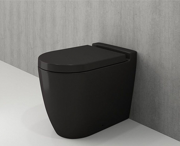 Чаша приставного унитаза Bocchi Venezia 1301-004-0129 черная матовая