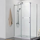 Душевое ограждение Azario VANCOUVER (900х1200х2000) БЕЗ ПОДДОНА (раздвижная дверь), серебро