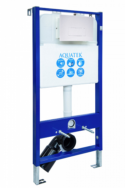 Монтажная рама Aquatek Slim  для подвесного унитаза хром глянцевый V INS-0000005 