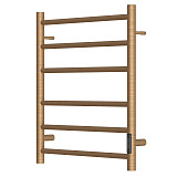 Полотенцесушитель электрический Point Аврора PN10856BR П6 500x600 диммер справа, бронза