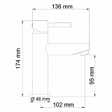 Смеситель для раковины Wasserkraft Main 4104