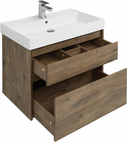 Мебель для ванной Aquanet Nova Lite 75 дуб рустикальный (2 ящика) 00254218