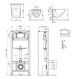 IS450A38.50A1700 Инст с клав Touchless Pro стекло, чёр с подв унит Inspire V2.0 FlashClean с сид м/л