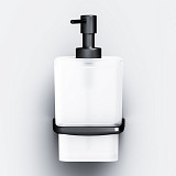 A50A36922 Inspire V2.0, Стеклянный диспенсер для жидкого мыла с настенным держателем, черный, шт