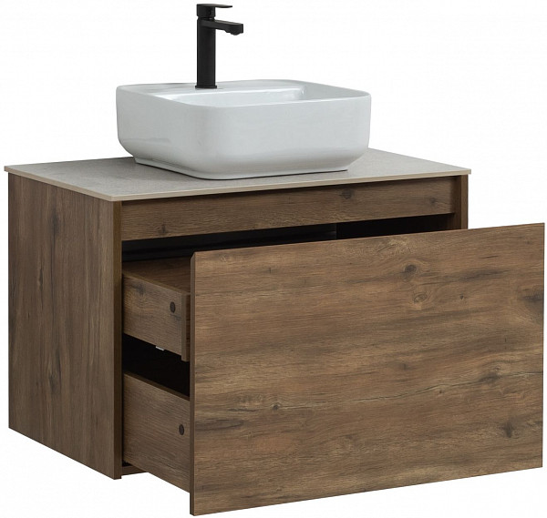 Тумба под раковину Aquanet Nova Lite 75 дуб рустикальный (1 ящик) 00249514