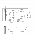 Акриловая ванна Besco Infinity 150x90 WAI-150-NL Левая