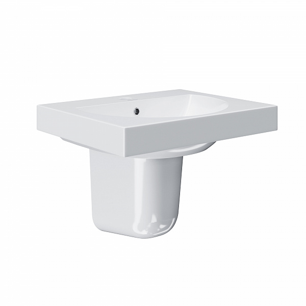 Полупьедестал PRO подвесной Kerama Marazzi, белый глянцевый