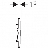 Клавиша смыва Geberit Sigma 30 115.883.KM.1 черный, хром глянец