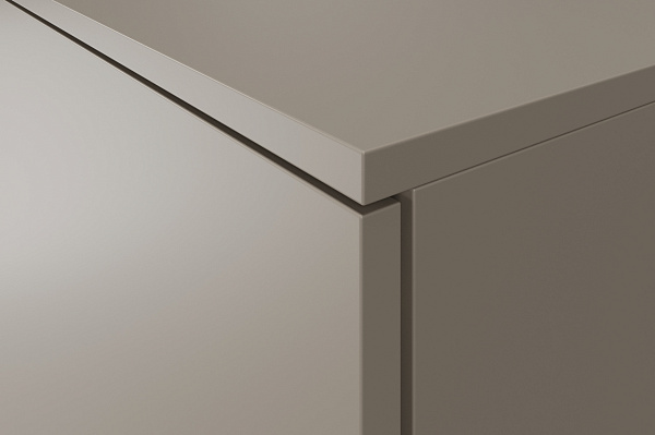 Пенал подвесной Unit 120, зеркало внутр., шёлк шампань PpUNI.120.ZV-221