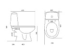 Унитаз Цезарь 1WH301746 Santek