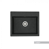 Мойка для кухни Aquaton Делия 60 прямоугольная графит 1A715232LD210